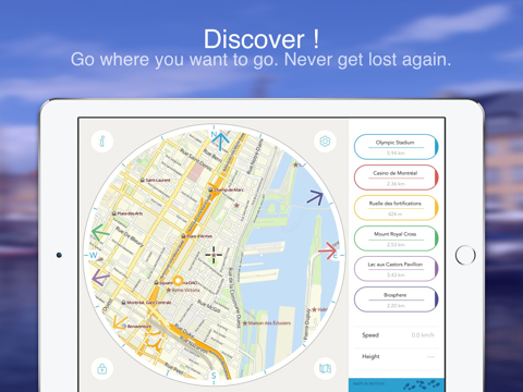 Montreal Direction Helper. Offline map - náhled
