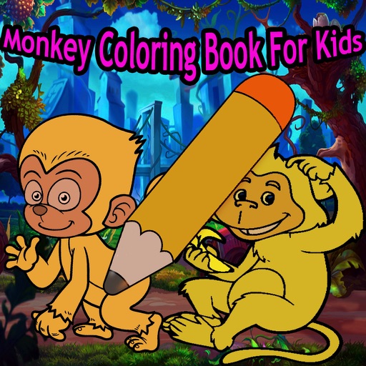 Monkey Coloring Book For Kids