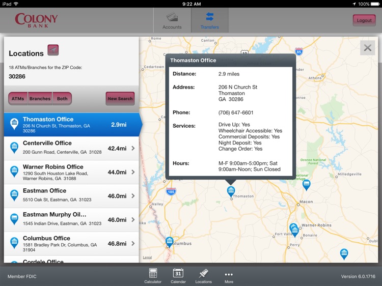 Colony Bank Mobile for iPad screenshot-4