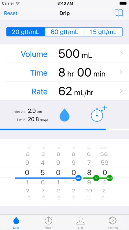 Drip Infusion - IV Drip Rate Calculator & Timer screenshot-0