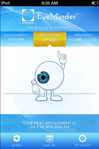 EyeMinder™ Contact Lens Reminder screenshot 2