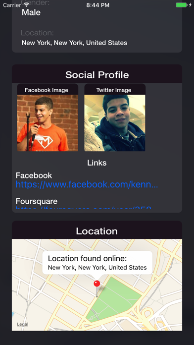 Findr - Social profiles tracker for messenger Screenshot 2