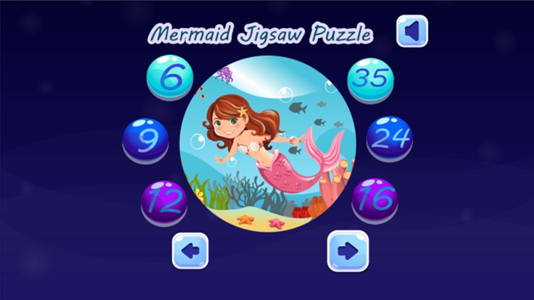 Mermaid Princess Jigsaw Puzzle Games for Toddler