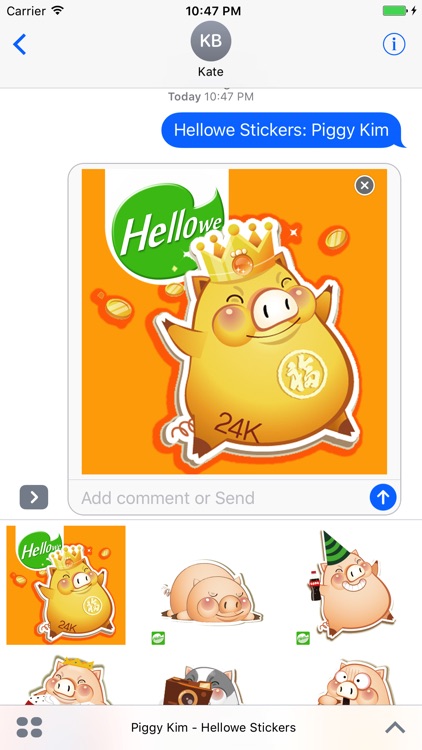 Hellowe Stickers: Piggy Kim