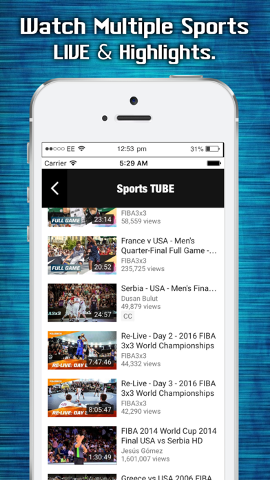 Sports TUBE LIVE - Scores, Updates & Highlights screenshot 3