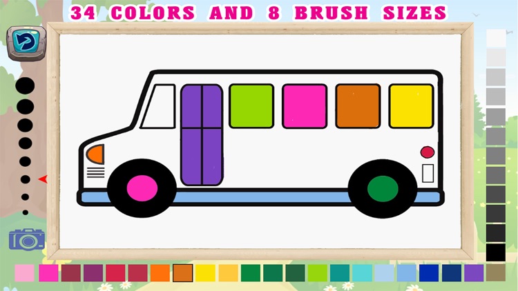 Kids Coloring Pages - Toddler Cars Transportation