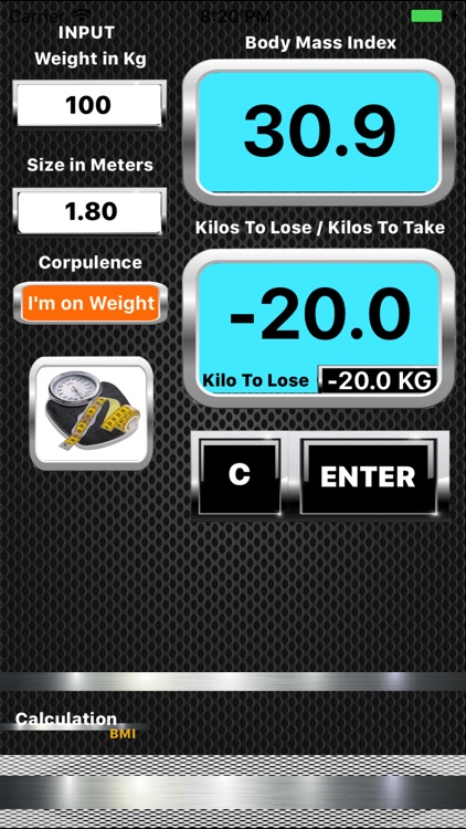 Calculation of Body Mass Index