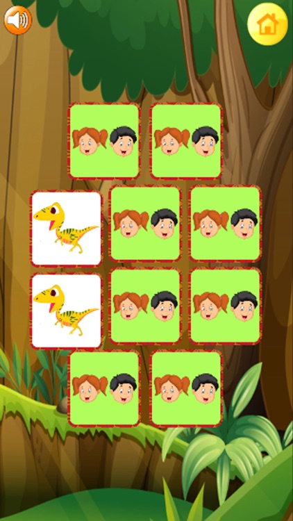 Dinosaur Matching Puzzle - Sight Games for  Kids