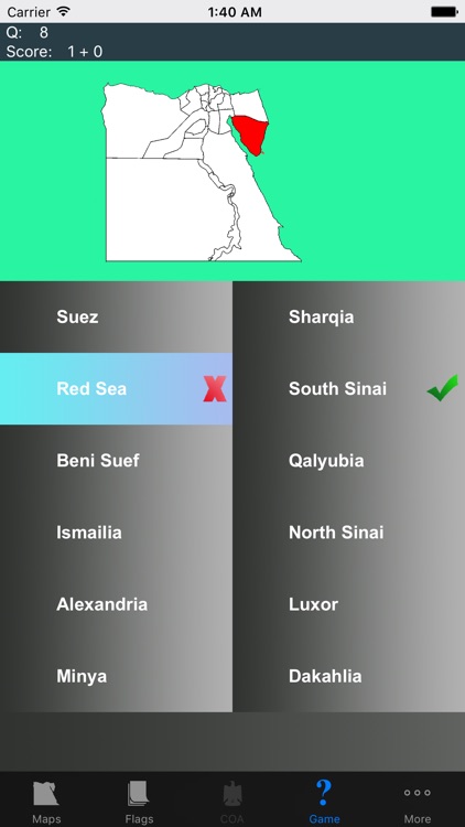 Egypt State Maps and Capitals