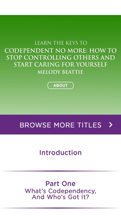 Codependent No More - by Melody Beattie Summary
