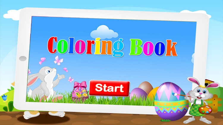 Easter Eggstravaganza and Rabbit coloring for kids screenshot-4