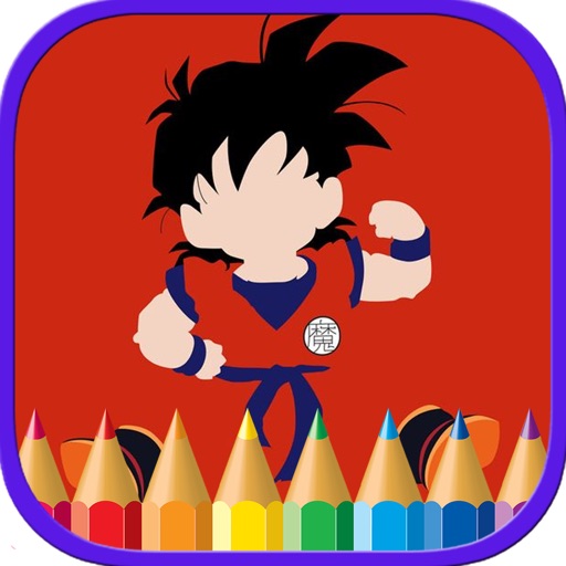 Cartoon Coloring Pages for Dragon Ball Z Edition iOS App