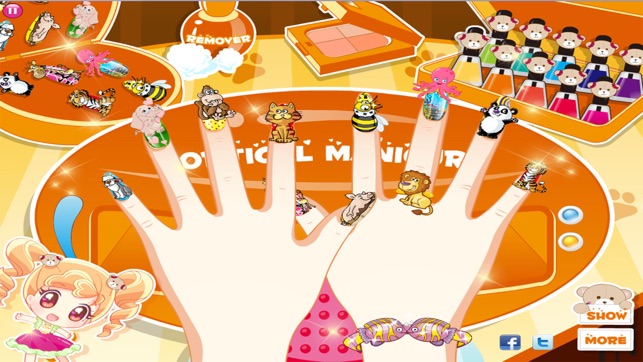 Princess Nail Salon Designs girl games f