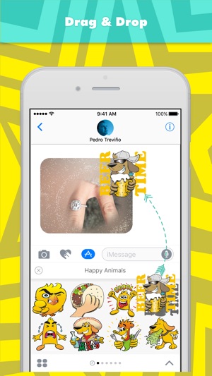 快樂的動物贴纸，设计：Pedro Treviño(圖3)-速報App