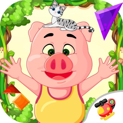 小猪佩奇拼拼图－宝宝照片大冒险儿童学习游戏 Icon