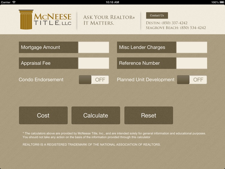 McNeese Title, LLC for iPad