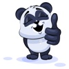Emoji Cartoon Panda Stickers