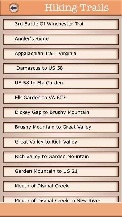 Virginia Campgrounds & Hiking Trails Offline Guide