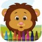 Learn to coloring animal face with zoo animal face coloring book for kids games, This app store many face of animal for painting and drawing