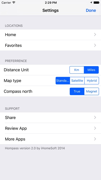 Hompass - Compass with signpost to the world