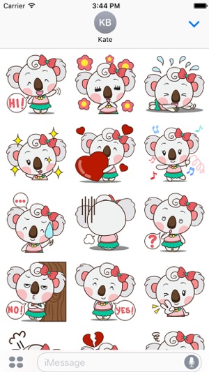 Qumi the cute koala for iMessage Sticker(圖1)-速報App