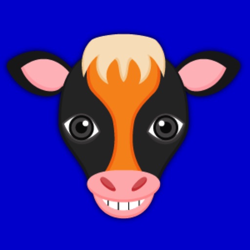 Black Orange Cow Mascot Stickers icon