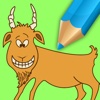 Goats Coloring Book Games For Kids Edition