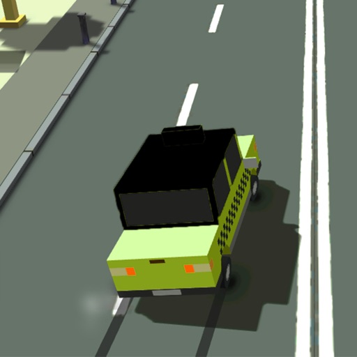 Pixel City - Blocky Road Racer icon