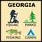 This Application lists all CAMPGROUNDS & RV sites, HIKING TRAILS, RECREATIONAL PARKS, FISHING LAKES and MARINAS in the State