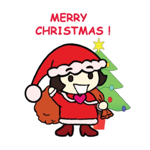 Santa Girl Stickers for iMessage