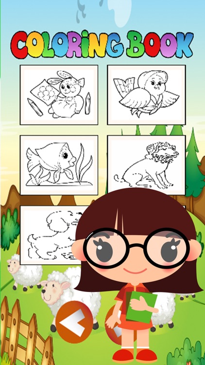 Lite coloring book toddlers games pet pets animals screenshot-3