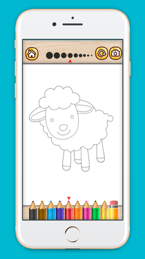 Farm Animals coloring book for kids 2(圖2)-速報App