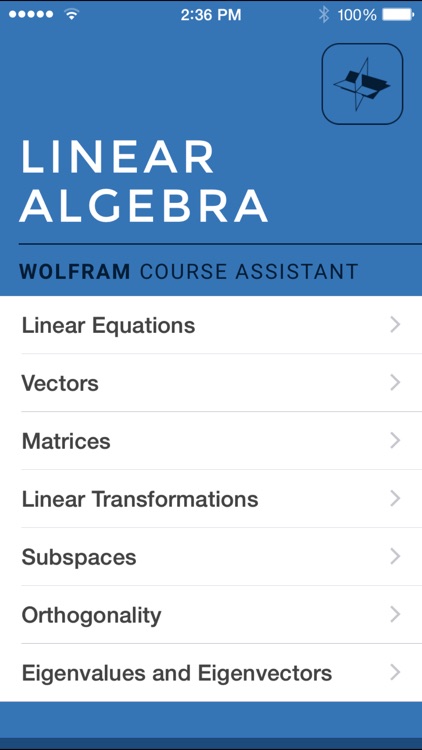 Wolfram Linear Algebra Course Assistant screenshot-0