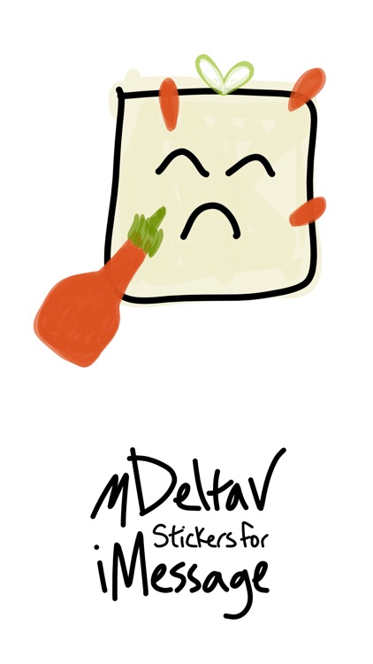 Tofu by mDeltaV - cute food stickers for iMessage