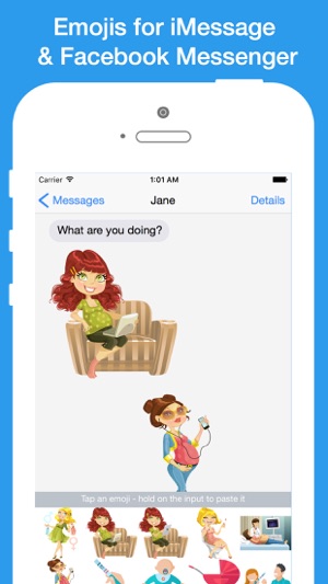 Mom Emoji: keyboard sticker for Facebook