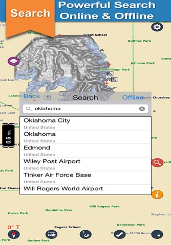 Oklahoma lake GPS offline nautical fishing charts screenshot 4