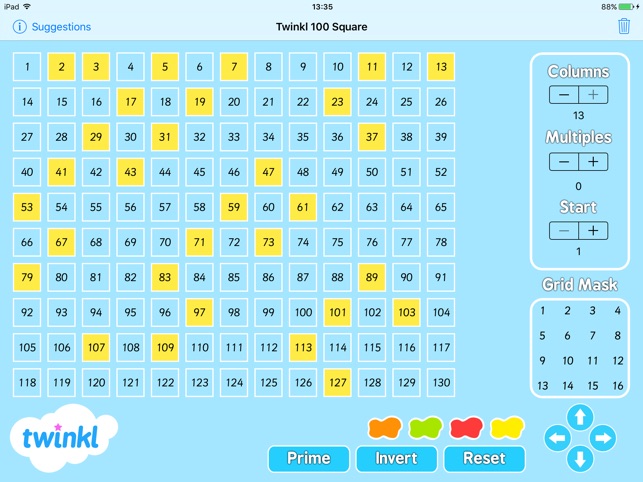 Twinkl 100 Square Number Grid(圖2)-速報App