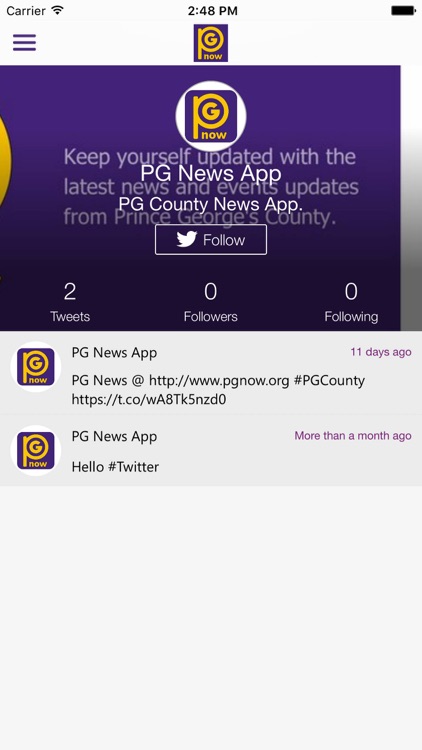 PG Now (News App)