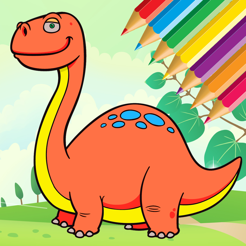 ディーノ 着色 本 恐竜 お絵かき そして ペインティング Iphoneアプリ Applion