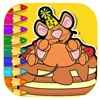 Mouse And Cake Coloring Book Game Edition