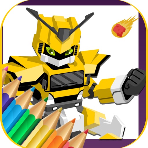 Robot Coloring Book Game For Kids