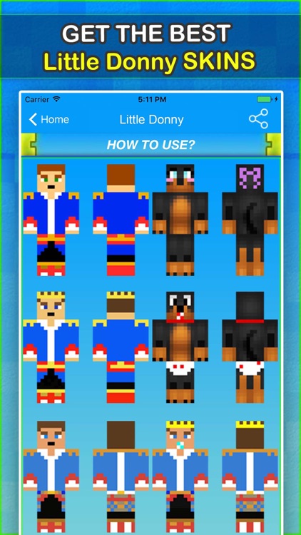 The Prince Little Donny Skins For Minecraft PE