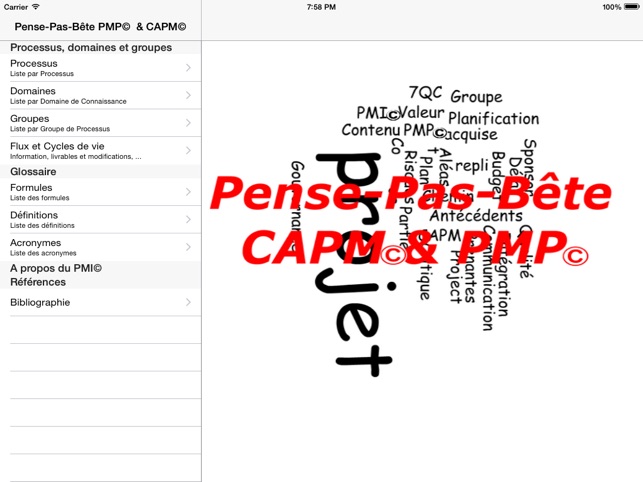 PMPReminder : Aide-mémoire PMP© CAPM© for iPad(圖1)-速報App