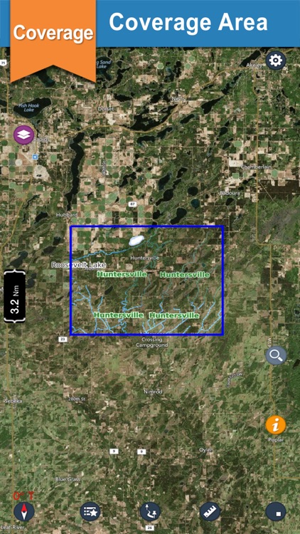 Duck & Huntersville offline for lake & park trails