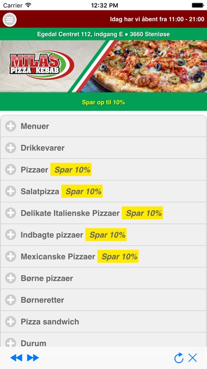 Milas Pizza & Kebab Stenløse