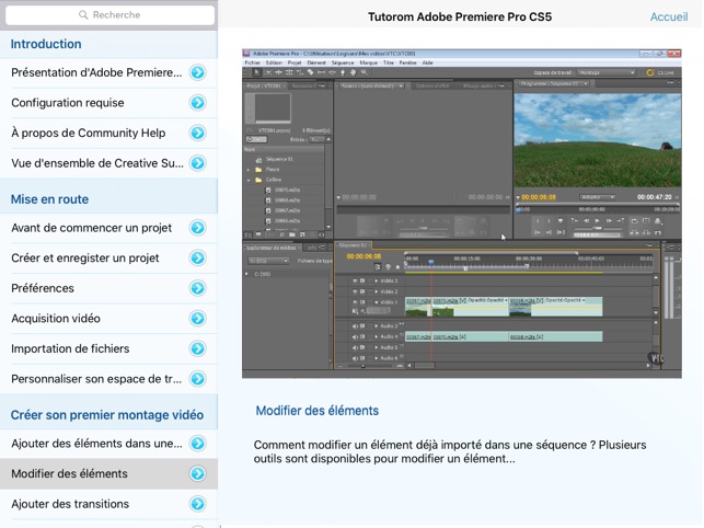 Tutorom Adobe Premiere Pro CS5(圖4)-速報App