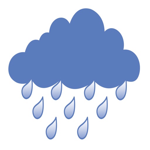 RAIN (raindrops-rain in forest-heavy fall) Icon