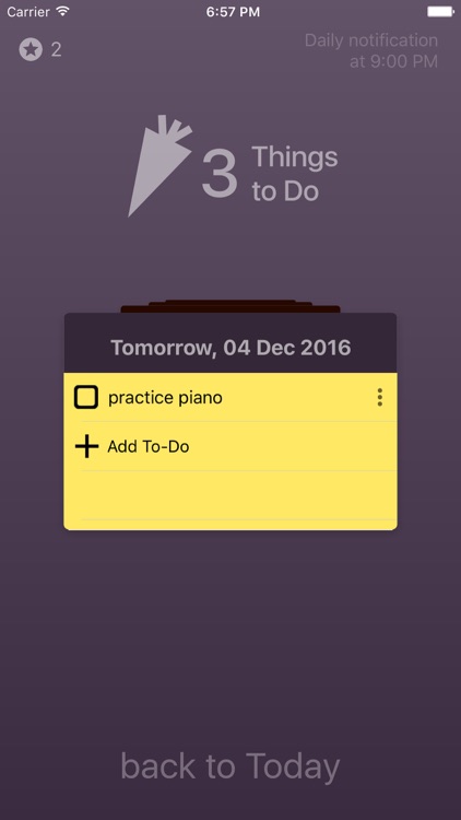 3 Things to Do - To-Do list - Plan your tomorrow!