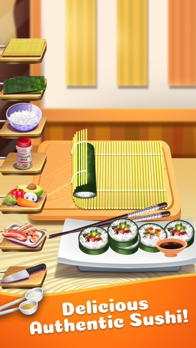 SUSHI FOOD MAKER COOKING KIDS GAMES (GIRLS & BOYS) 1.0 IOS GAME GIẢI TRÍ SUSHI FOOD MAKER COOKING KIDS GAMES (GIRLS & BOYS) 1.0 IOS