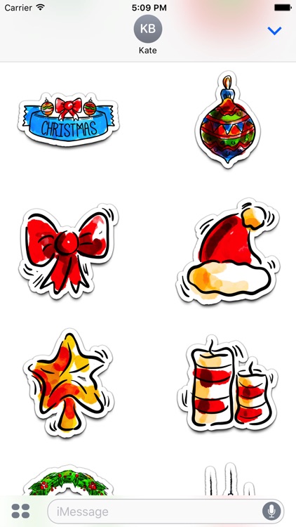 Watercolor Christmas Stickers Vol. 3